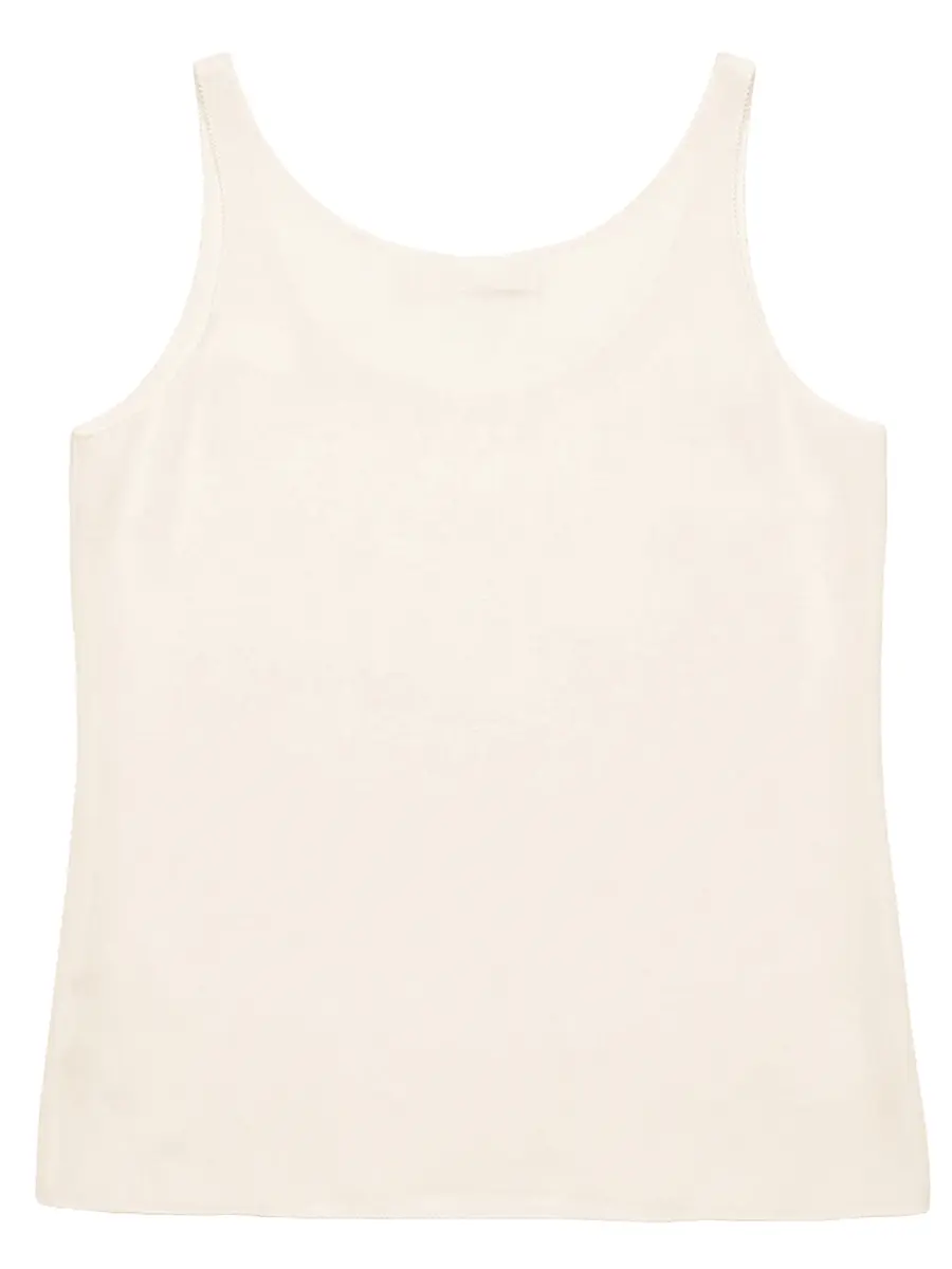 Майка шелковая DOROTHEE SCHUMACHER 649004/молочный Кремовый  Фото 2