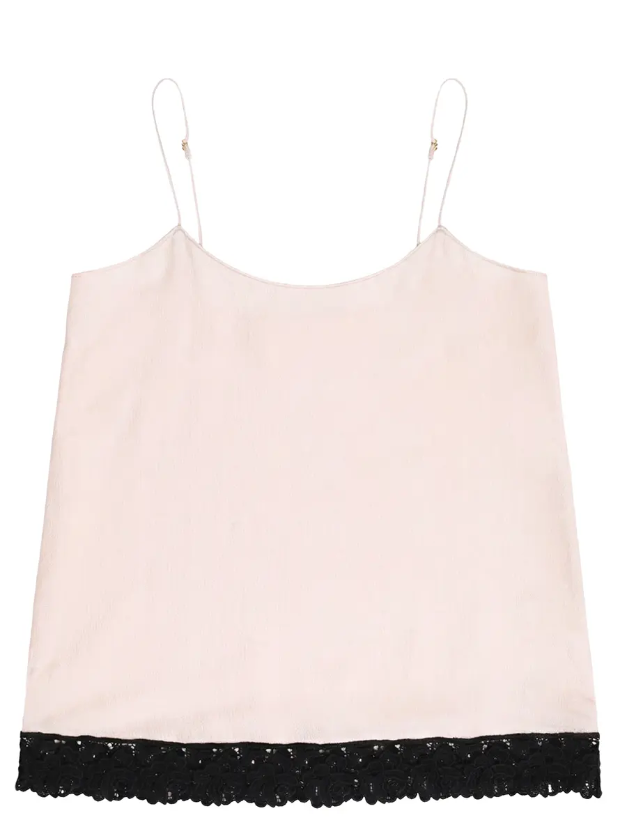 Топ шелковый DOROTHEE SCHUMACHER 649406 Бежевый 