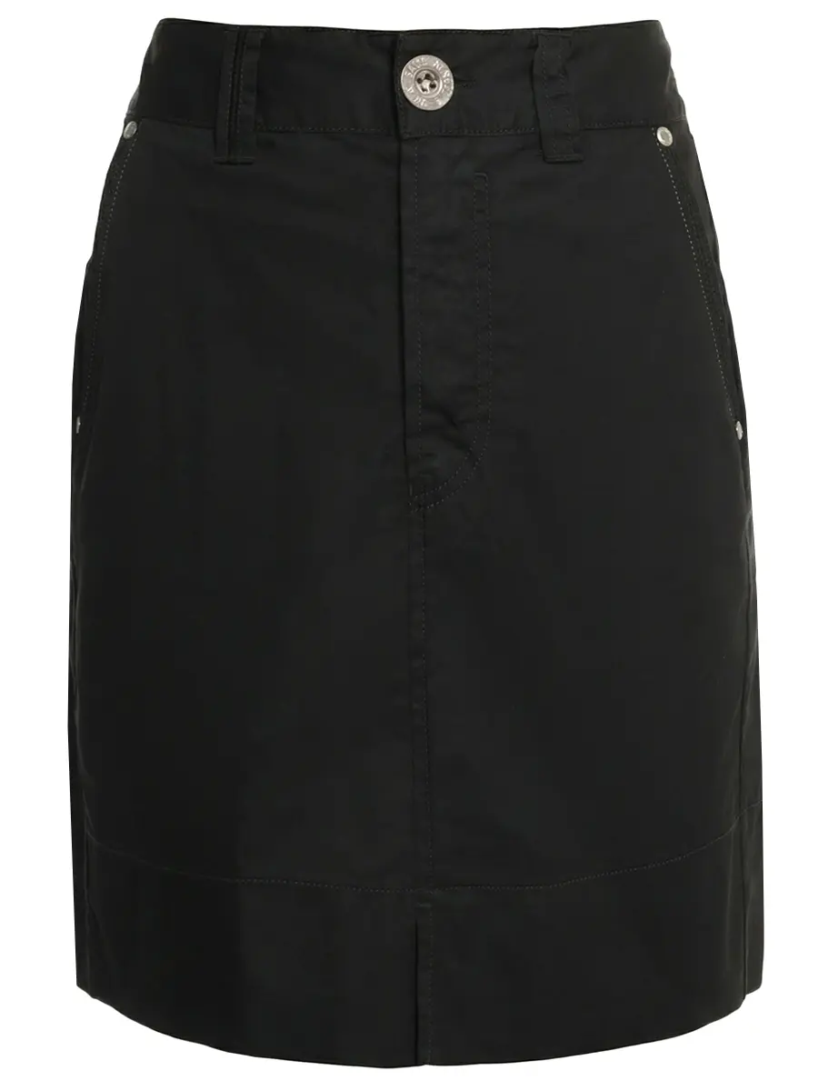 Юбка хлопковая HIGH 720027 Черный 