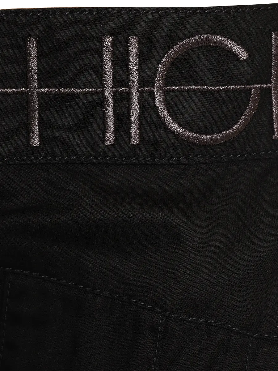 Юбка хлопковая HIGH 720027 Черный  Фото 3