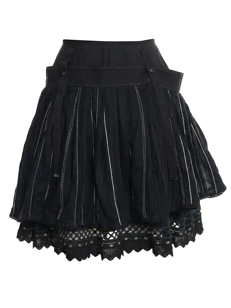 Юбка хлопковая HIGH 720057 Синий 