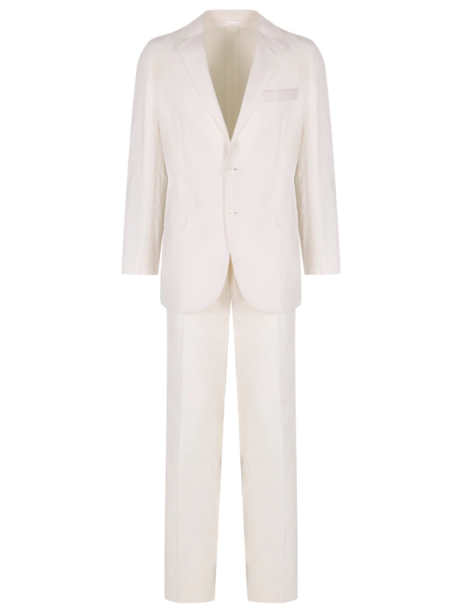 Костюм из шелка и льна Brioni