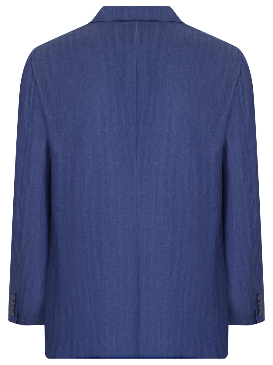 Пиджак из шерсти и льна BRIONI 7413/4292 Полоска  Фото 2