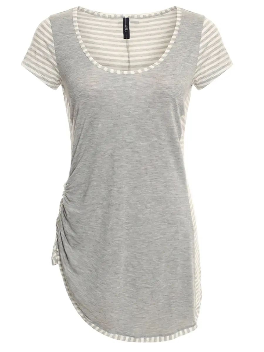 Футболка из вискозы HIGH 752330 Серый 