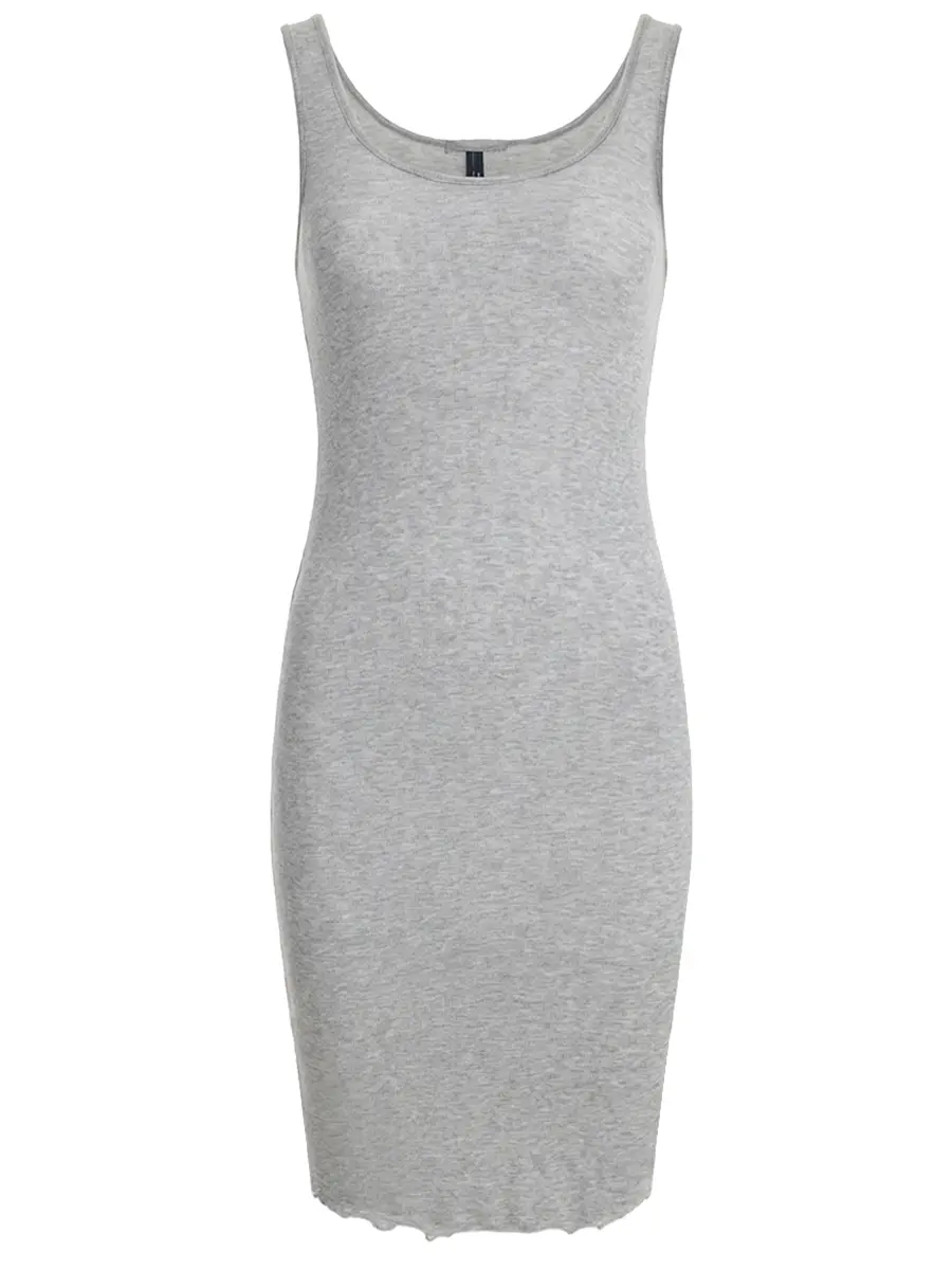 Платье хлопковое HIGH 752451/04290/серый Серый 