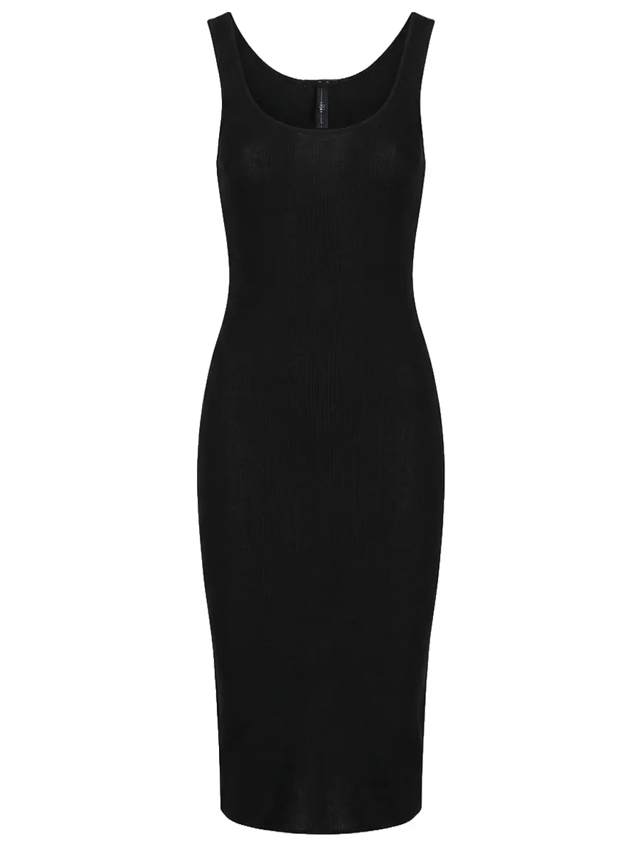 Платье хлопковое HIGH 75245104287-maxi/черный Черный 