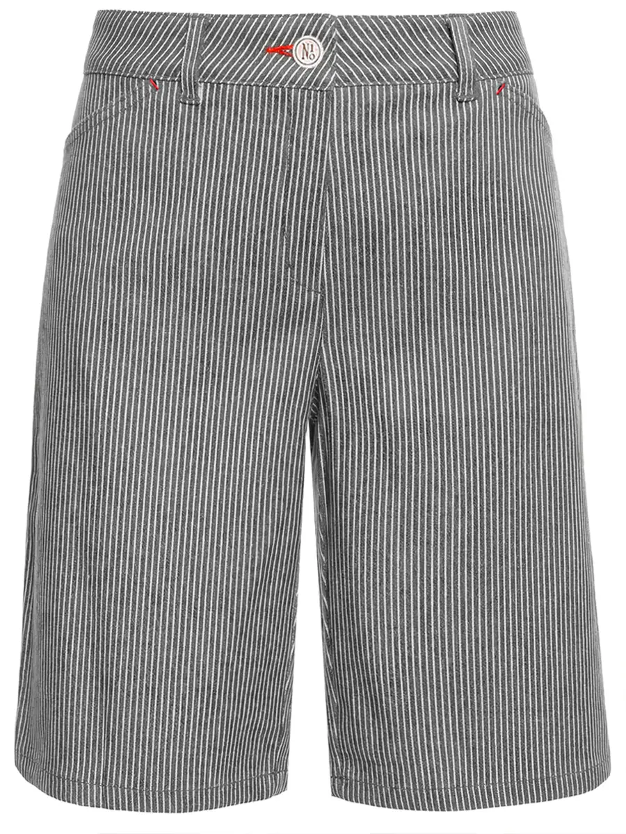 

Шорты в полоску, Серый, 759600/392/08 Серый/полоски