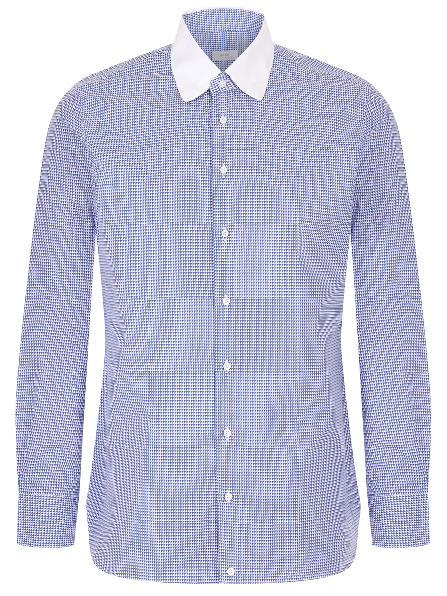 

Рубашка Slim Fit хлопковая, Клетка, 8641