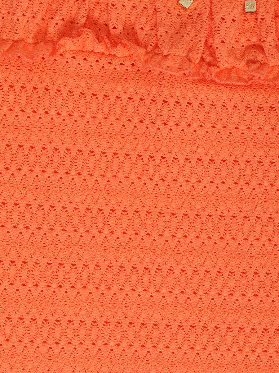 Топ хлопковый BLUMARINE 8691 Оранжевый  Фото 3