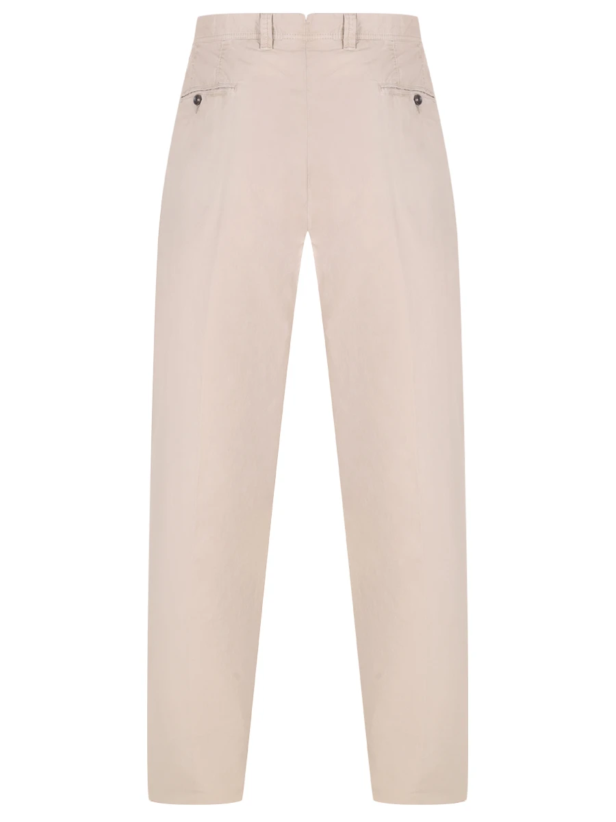 Брюки хлопковые KITON 8H84/12 Бежевый  Фото 2