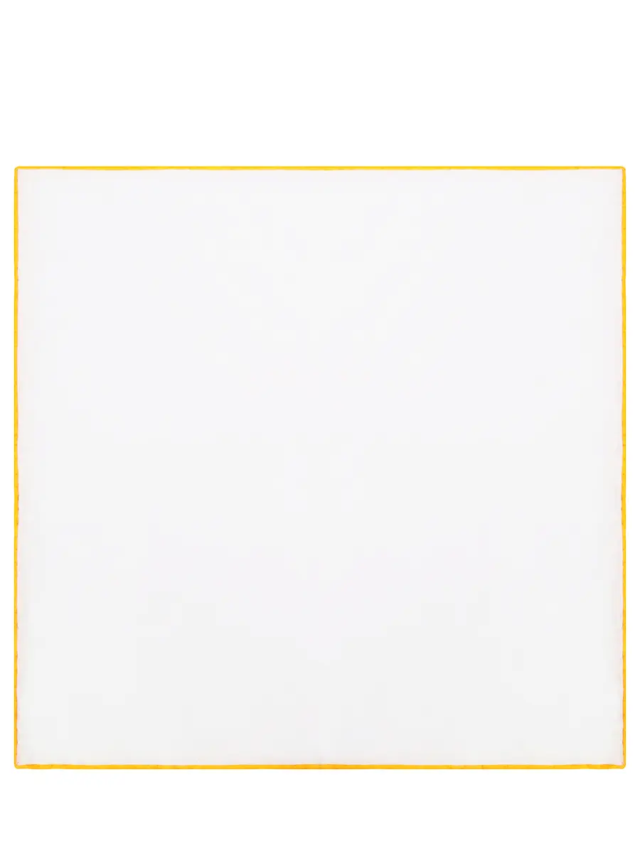 

Платок льняной, Белый, 94032/9530/бел/желтый