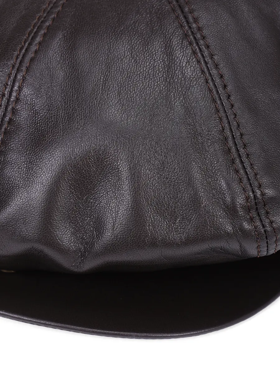 Кепка кожаная BORSALINO B15022Q/006642/корич Коричневый  Фото 3