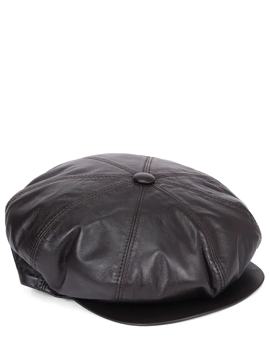 

Кепка кожаная, Коричневый, B15022Q/006642/корич.