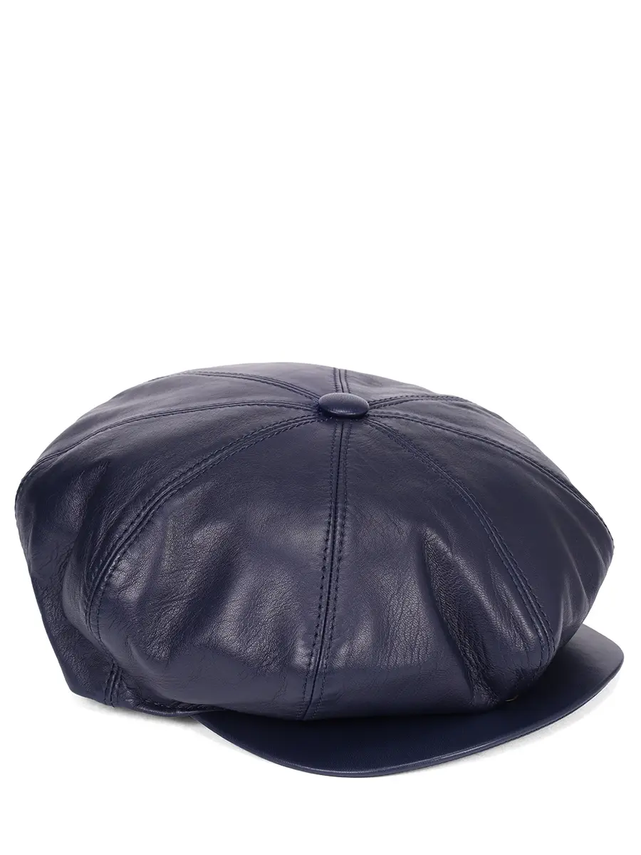 Кепка кожаная BORSALINO b15022q/синий Синий 