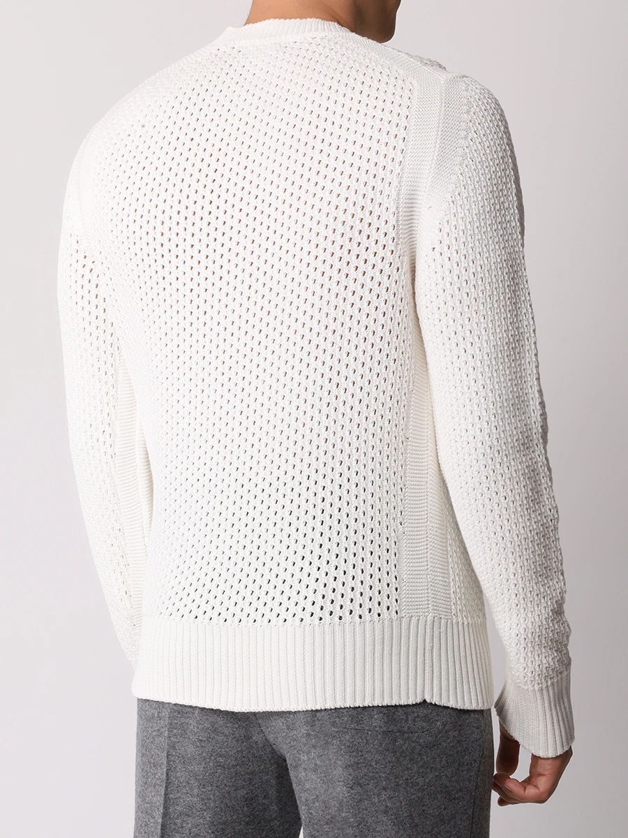 Джемпер хлопковый TOM FORD BEC54/TFK110 Белый  Фото 3