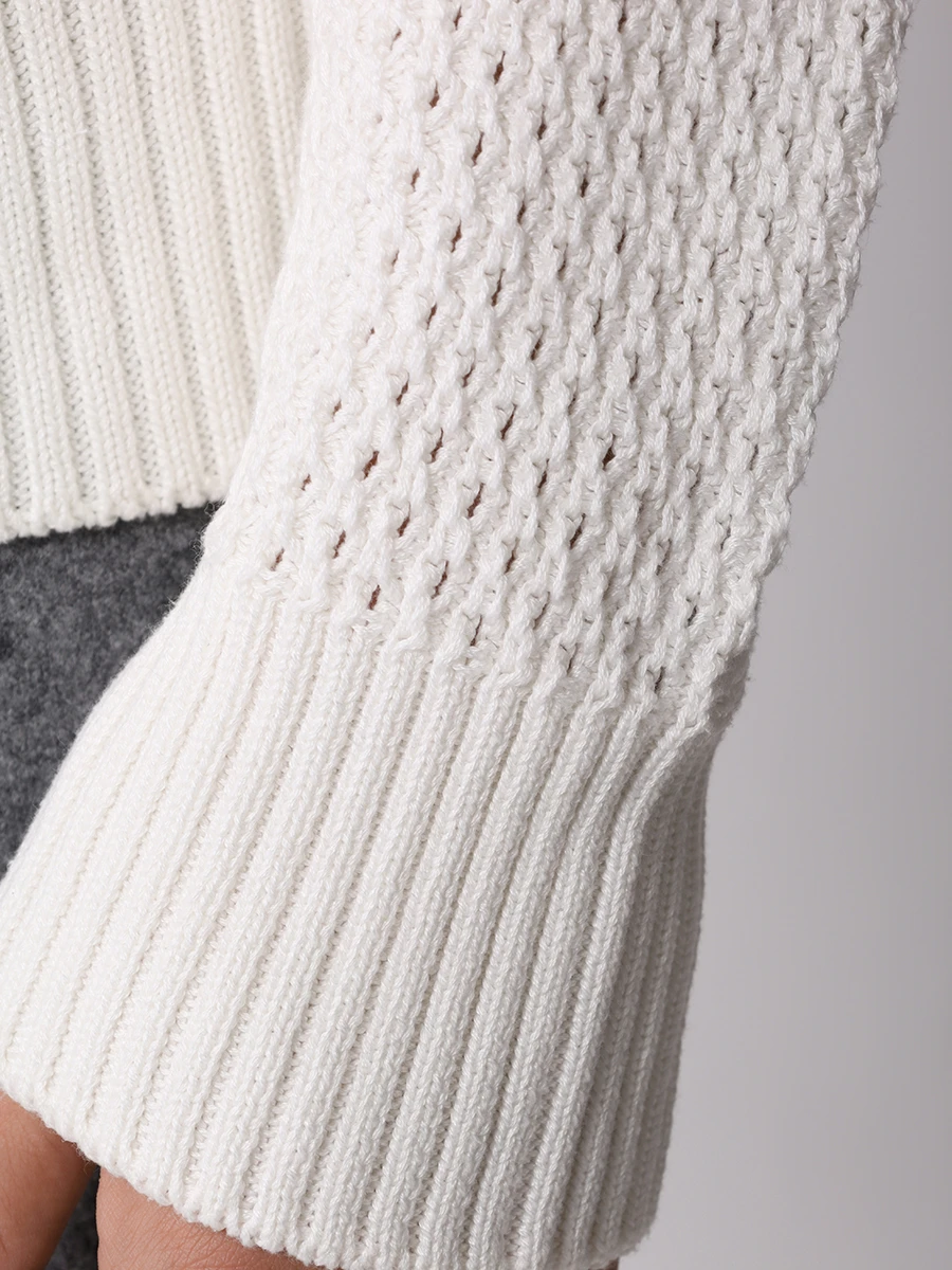 Джемпер хлопковый TOM FORD BEC54/TFK110 Белый  Фото 6