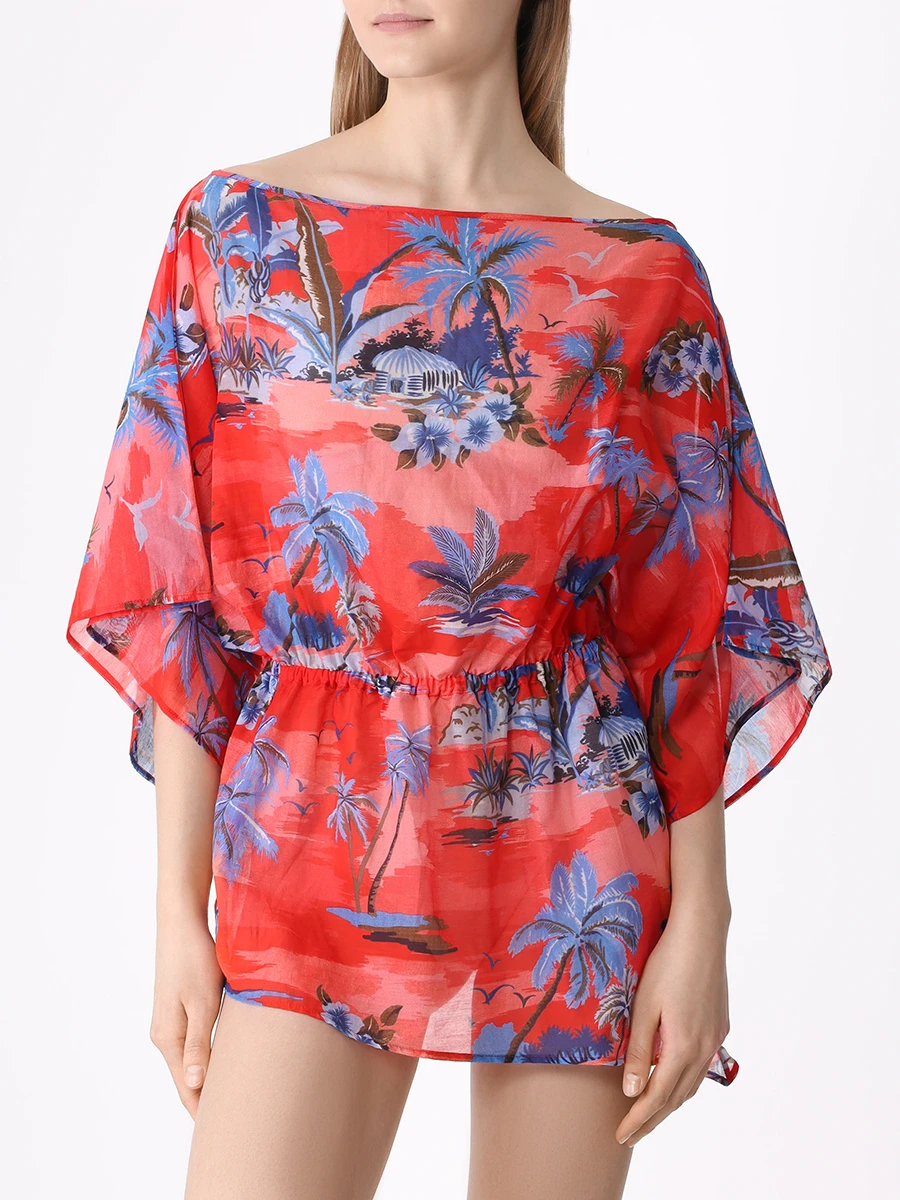 

Туника хлопковая, Красный, D6CA11250 Красный