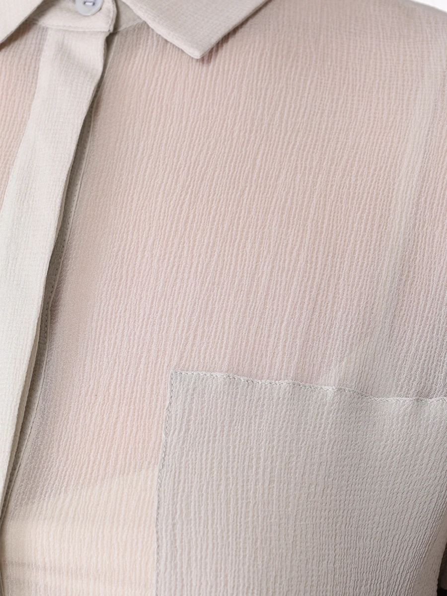 Блуза шелковая MALO daq015t4u09/серый, размер 42 daq015t4u09/серый - фото 5