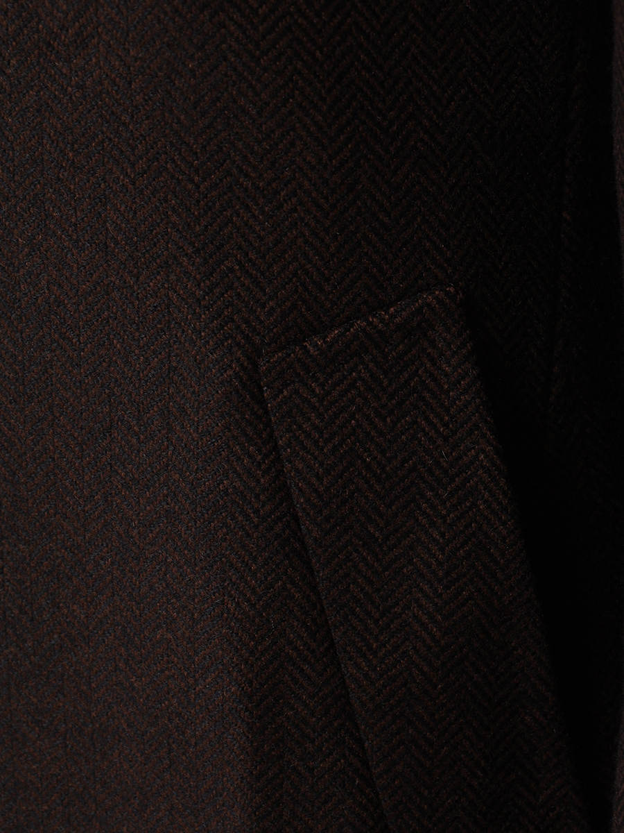 Пальто кашемировое BRIONI R0I00L0Z326 Коричневый  Фото 6