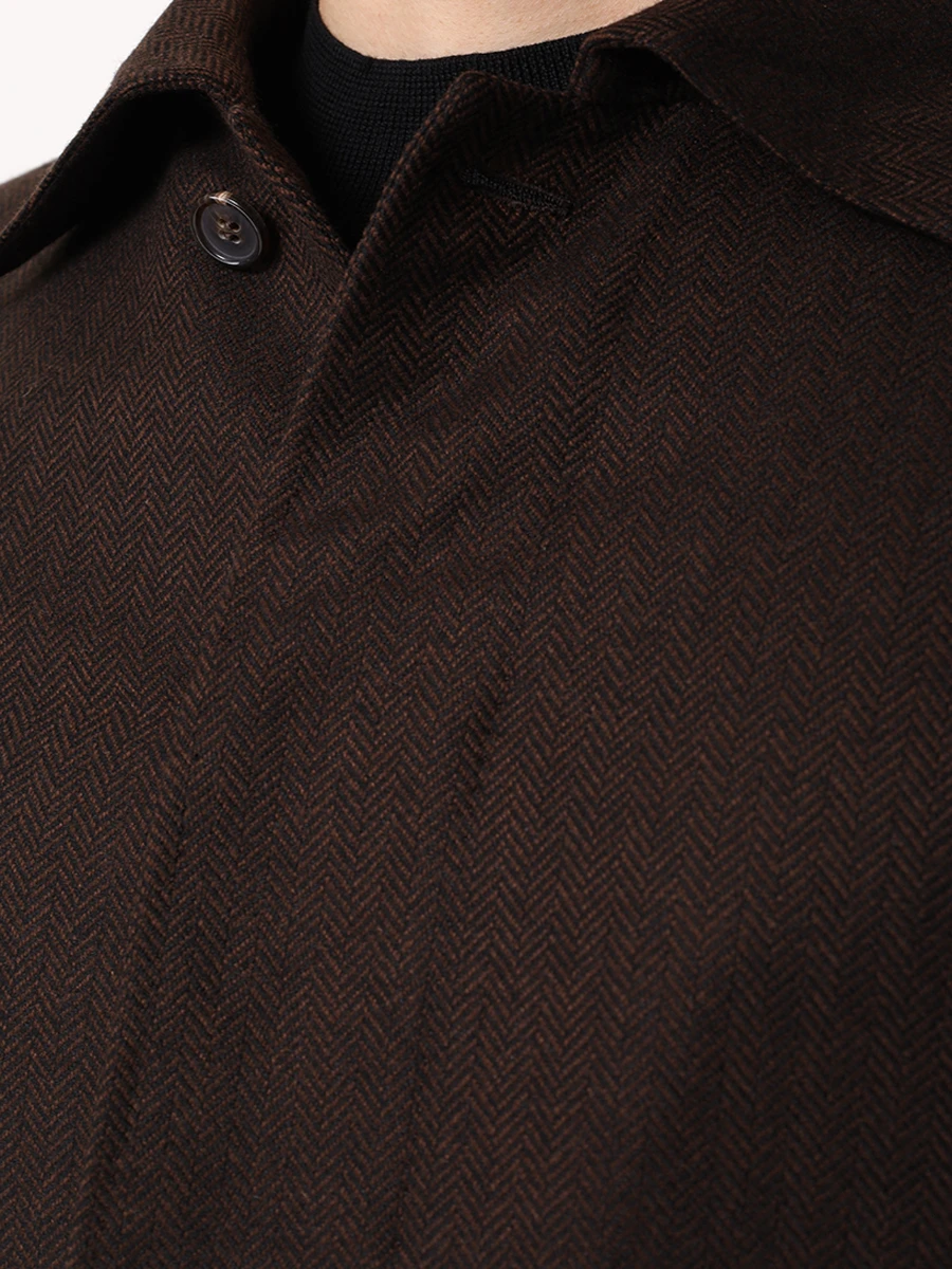 Пальто кашемировое BRIONI R0I00L0Z326 Коричневый  Фото 5