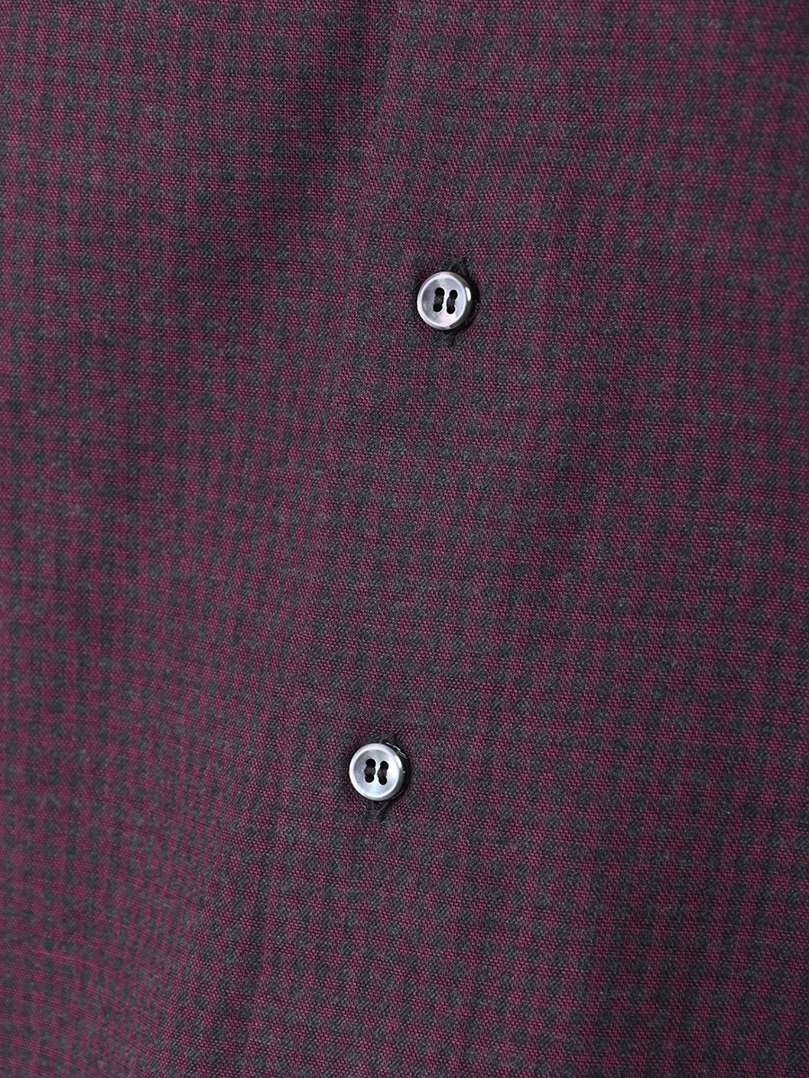Рубашка Regular Fit хлопковая BRIONI SC210N/0406E Бордовый  Фото 6