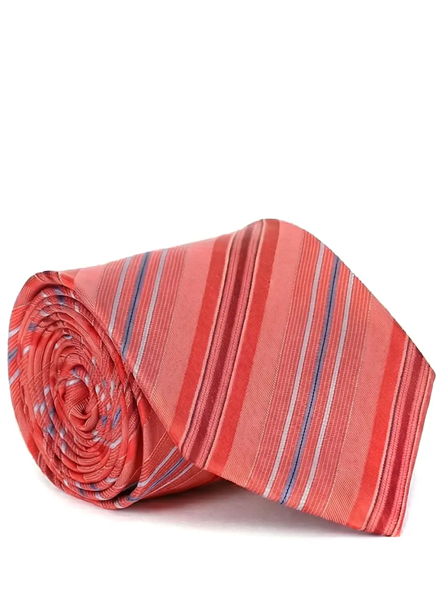 Галстук шелковый BOSS TIE/Black/полоска Красный 