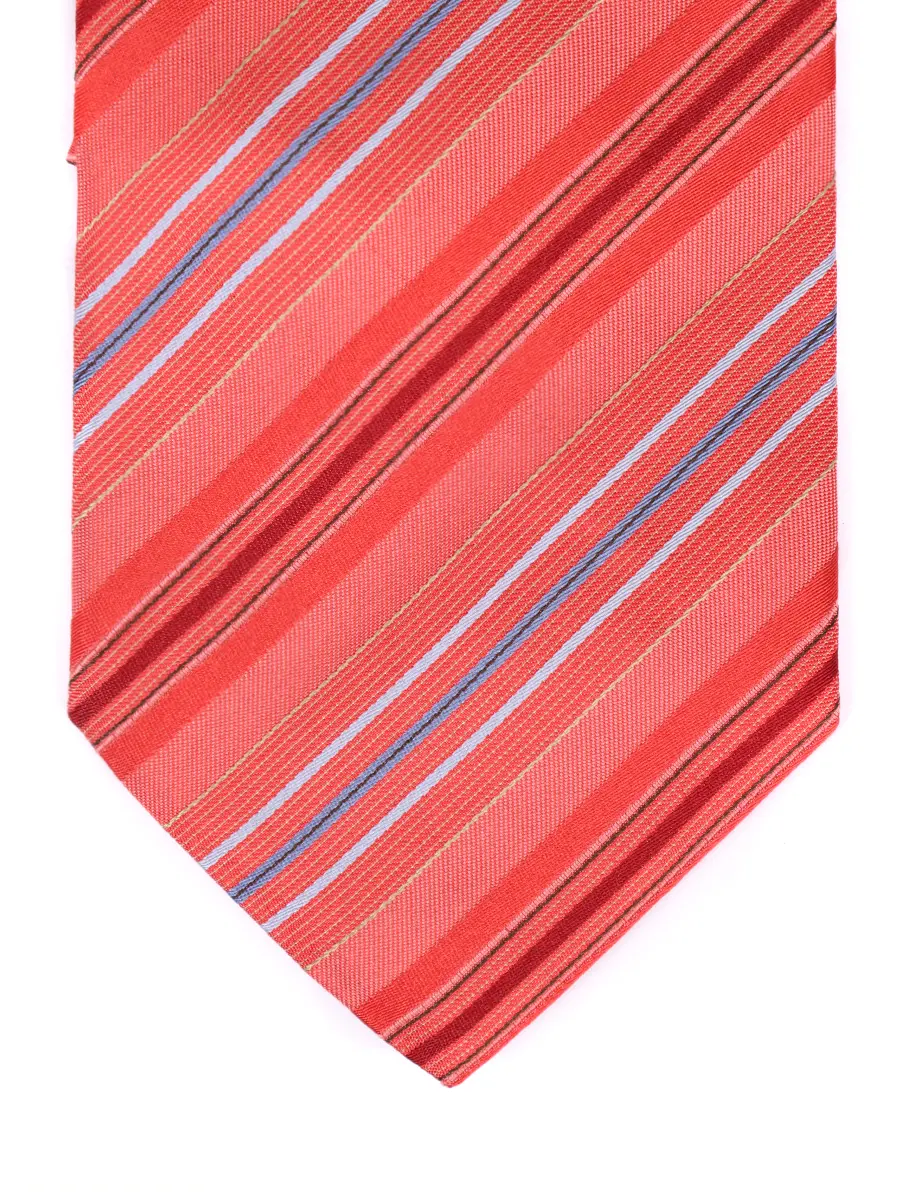 Галстук шелковый BOSS TIE/Black/полоска Красный  Фото 3