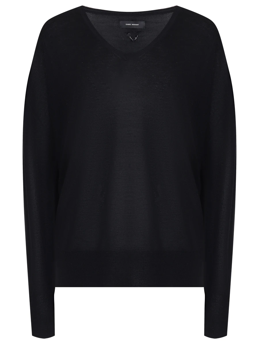 Пуловер кашемировый ISABEL MARANT РU0374-15A038I/черн, размер 44, цвет черный РU0374-15A038I/черн - фото 1