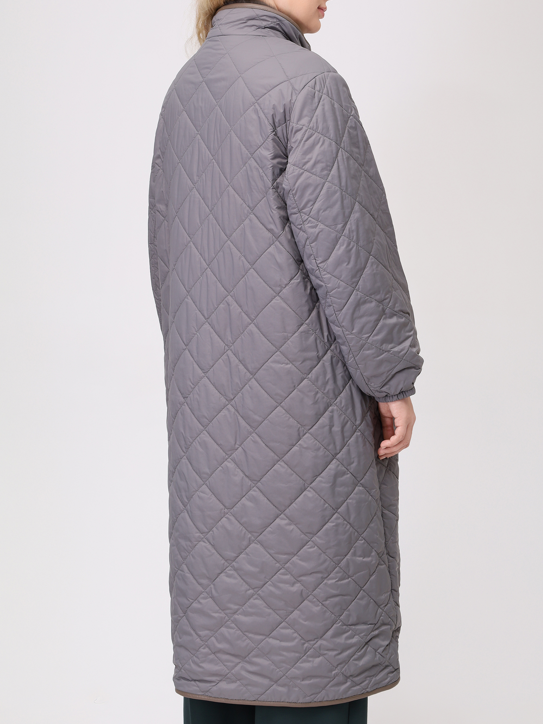 Пальто стеганое MANZONI 24 22M1032 NYTR2L8 Серый  Фото 3