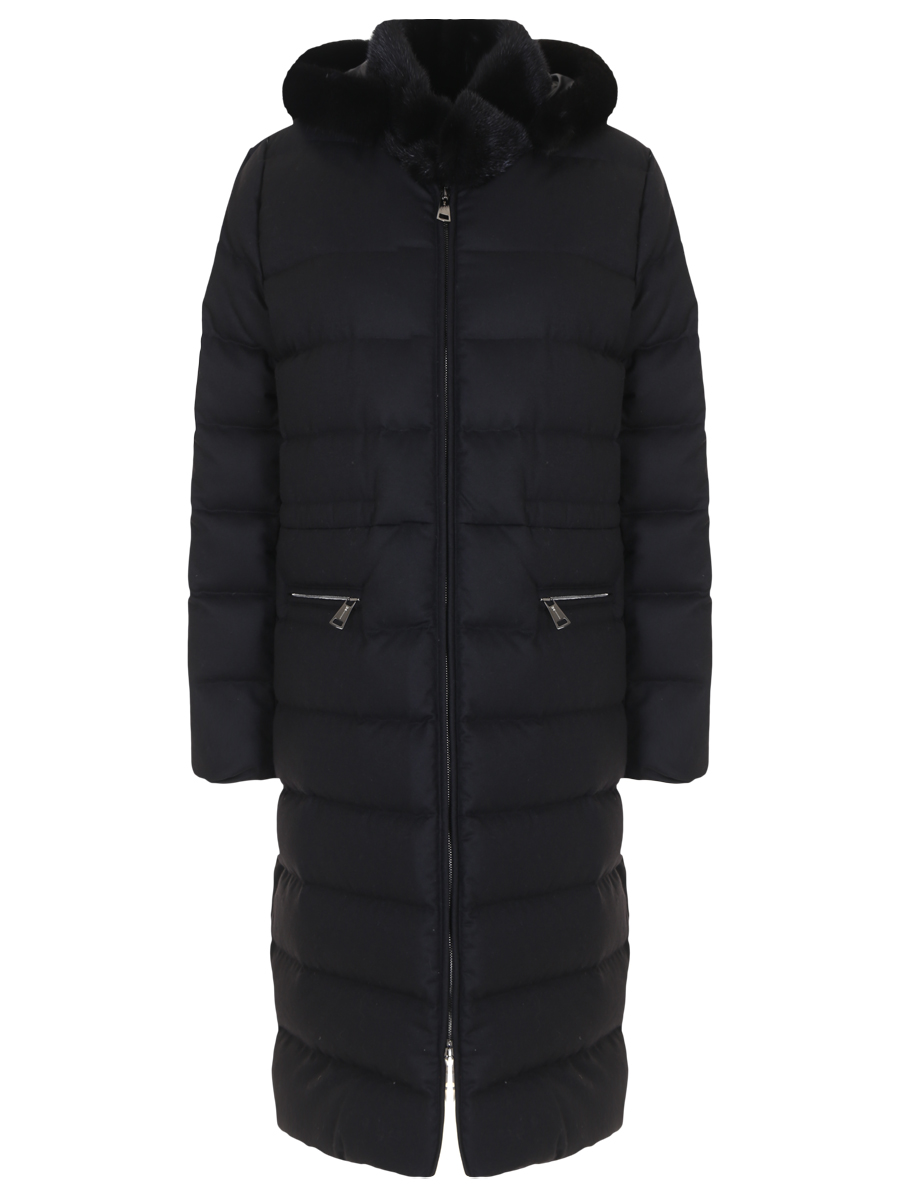 Пуховик стеганый MANZONI 24 22M579 ZELOV Черный 