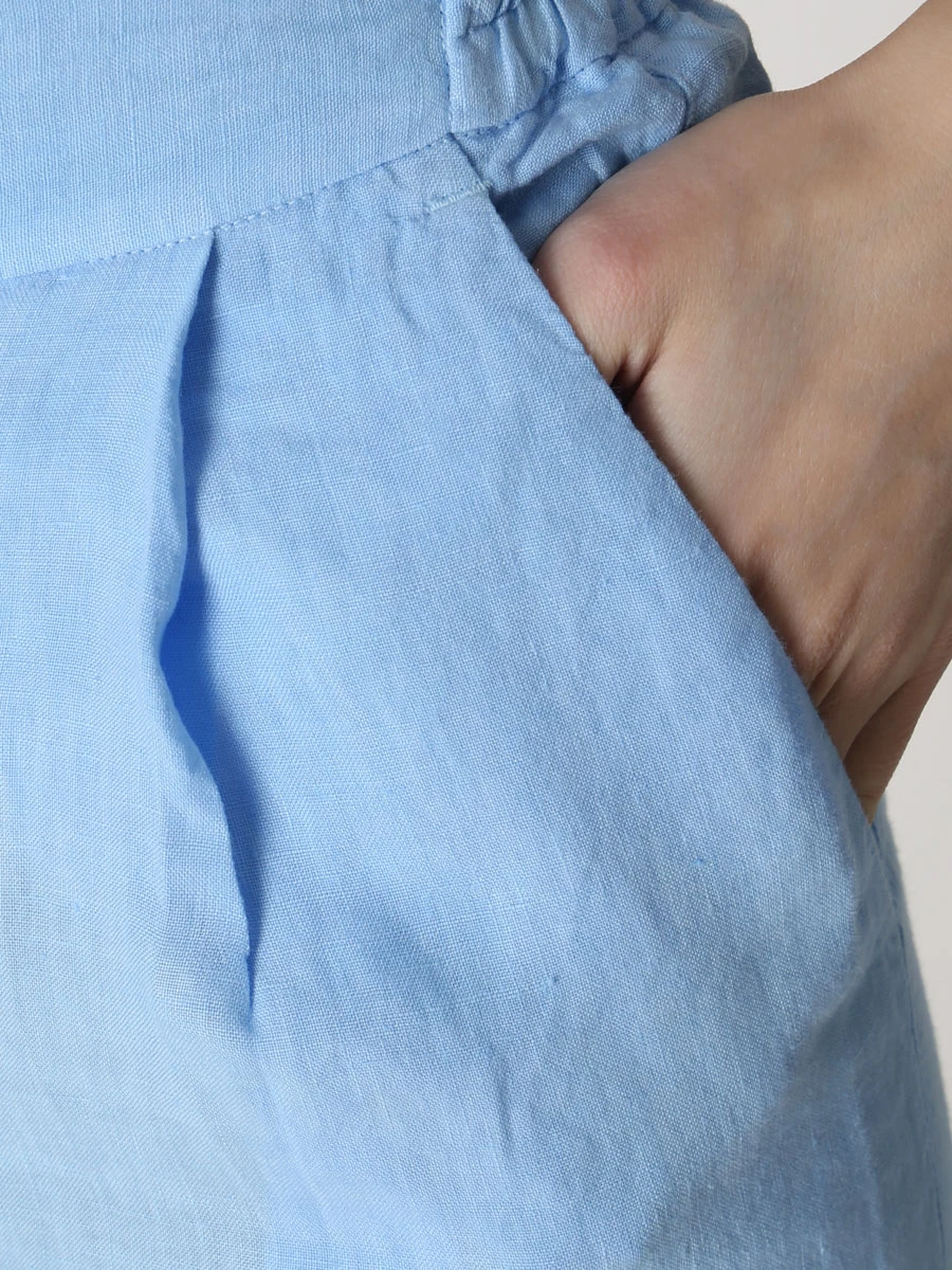 

Брюки льняные, Голубой, Y0W2249000F753000 Y023