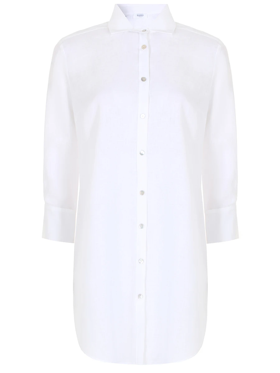 Рубашка льняная, PZ27330U L30, BARBA, Белый, 1283636  - купить