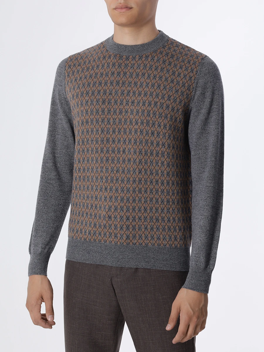 Джемпер шерстяной CANALI MK01963/130/C0012 Серый  Фото 4