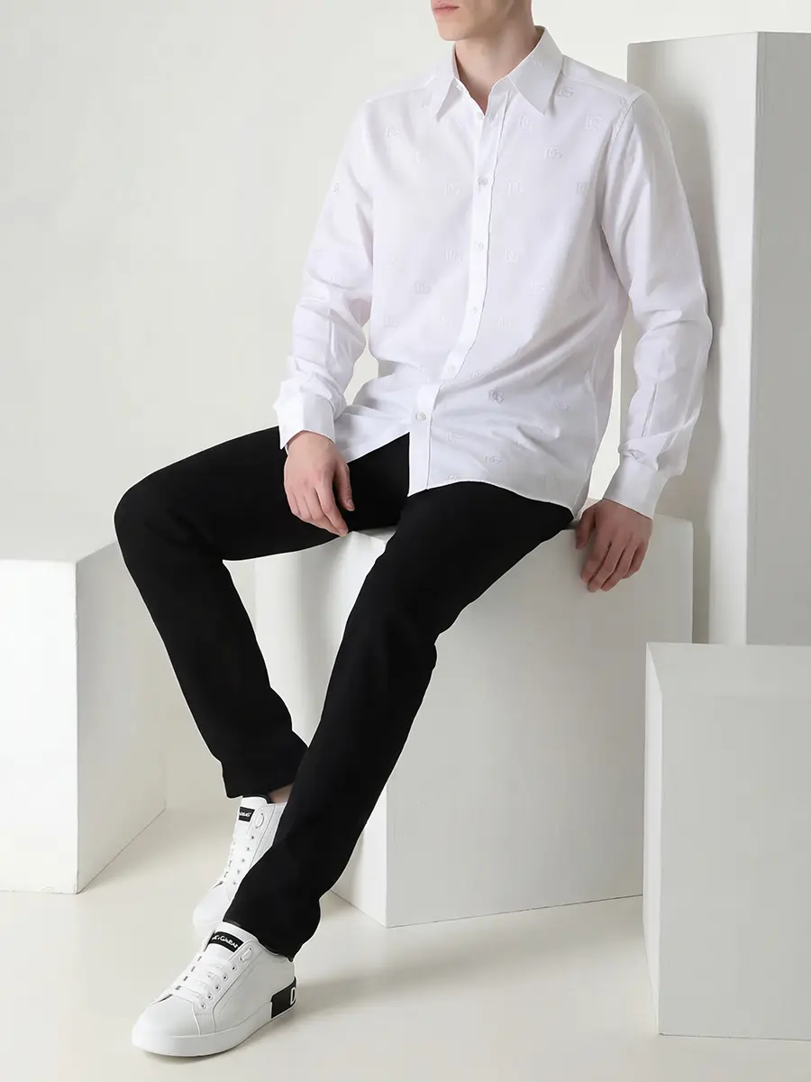 

Рубашка Regular Fit хлопковая, Белый, G5JL8T FJ5GU W0800