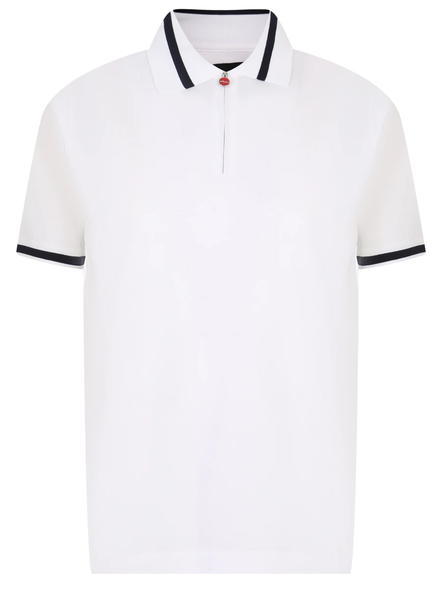 Поло хлопковое KITON UK1172E23V390003 Белый 