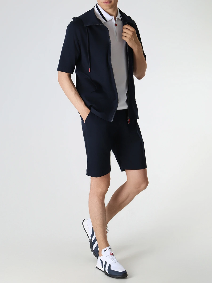 Поло хлопковое KITON UK1172E23V390003 Белый  Фото 2