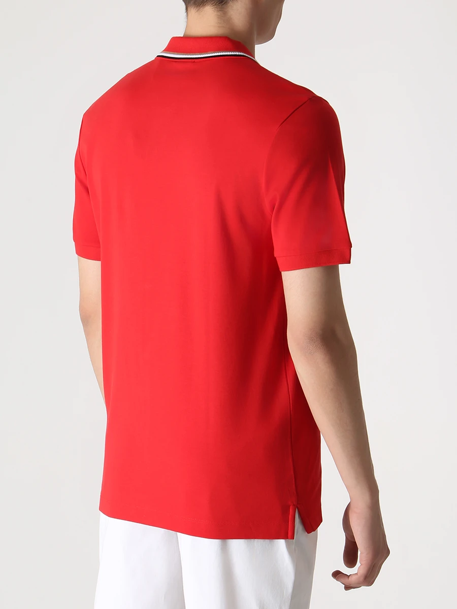 

Поло Slim Fit хлопковое, Красный, 50469360/628