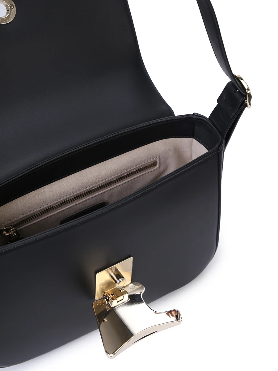 Сумка кожаная SANTONI DFBBA2336BA-HVNPN01 Черный  Фото 4