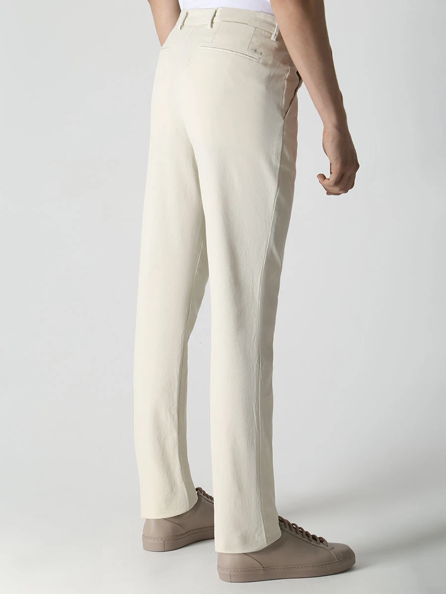 

Чиносы Slim Fit хлопковые, Кремовый, 50485788/131