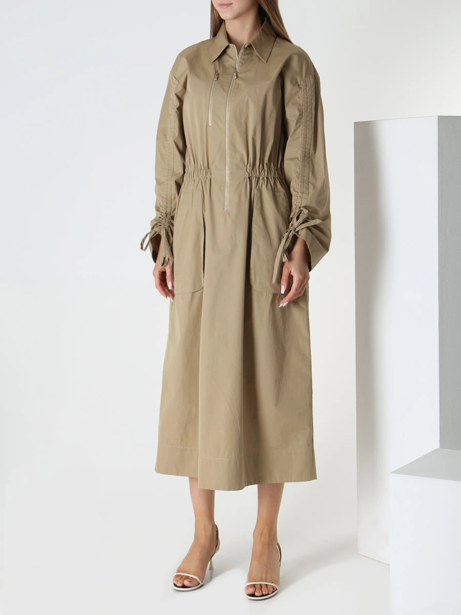 Платье хлопковое LORENA ANTONIAZZI P2369AB11A/3434 253 Коричневый  Фото 4