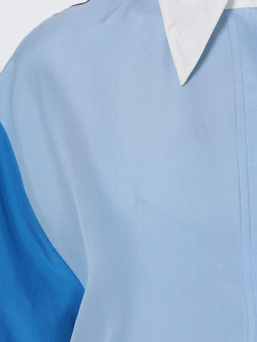 Рубашка шелковая DOROTHEE SCHUMACHER 249106 008, размер 44, цвет синий - фото 5