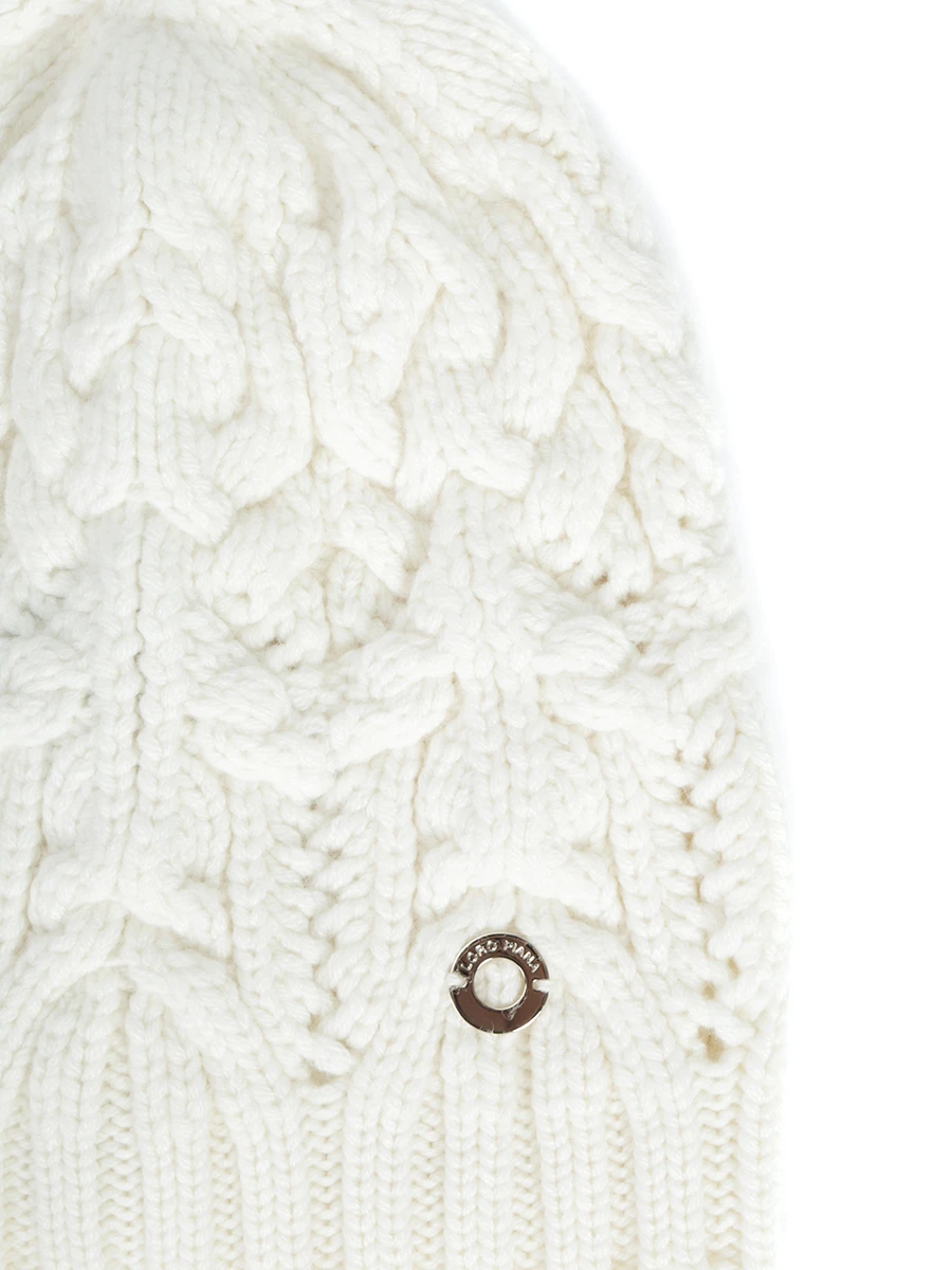 Шапка кашемировая LORO PIANA FAM7244 1614 Бежевый  Фото 3