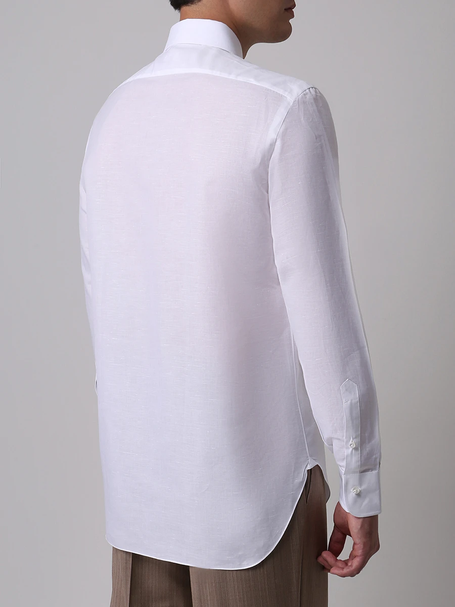 Рубашка Regular Fit хлопковая BARBA d2u634536301u, размер 50, цвет белый - фото 3