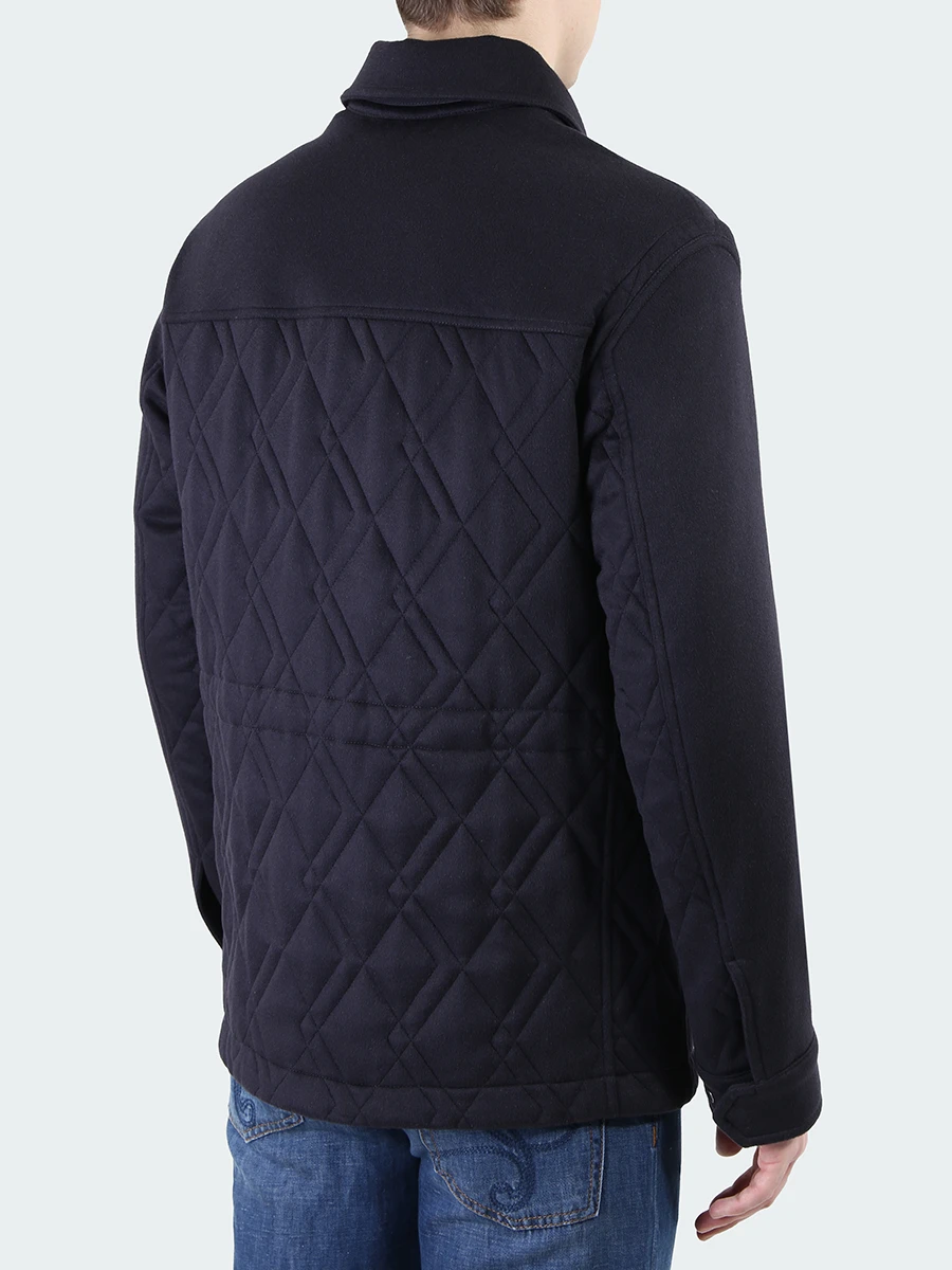 Стеганая куртка из кашемира ZEGNA URT41 R208P 531R Синий  Фото 3