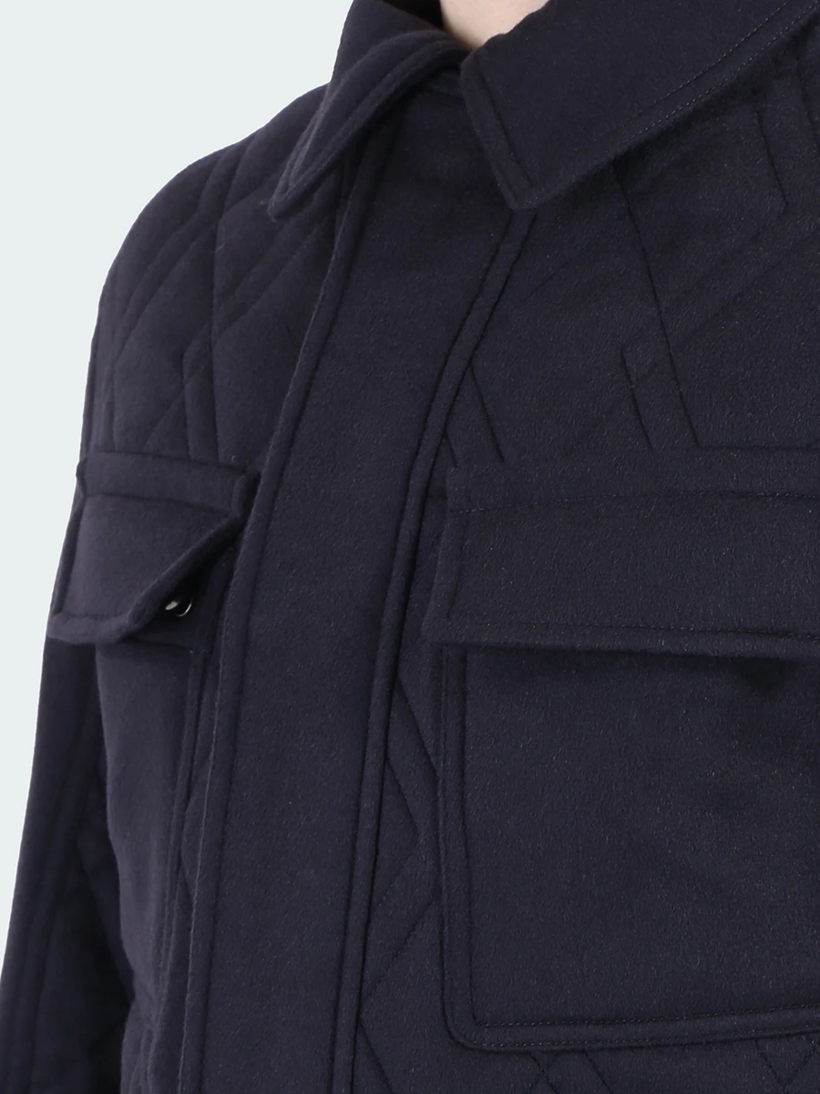 Стеганая куртка из кашемира ZEGNA URT41 R208P 531R Синий  Фото 5