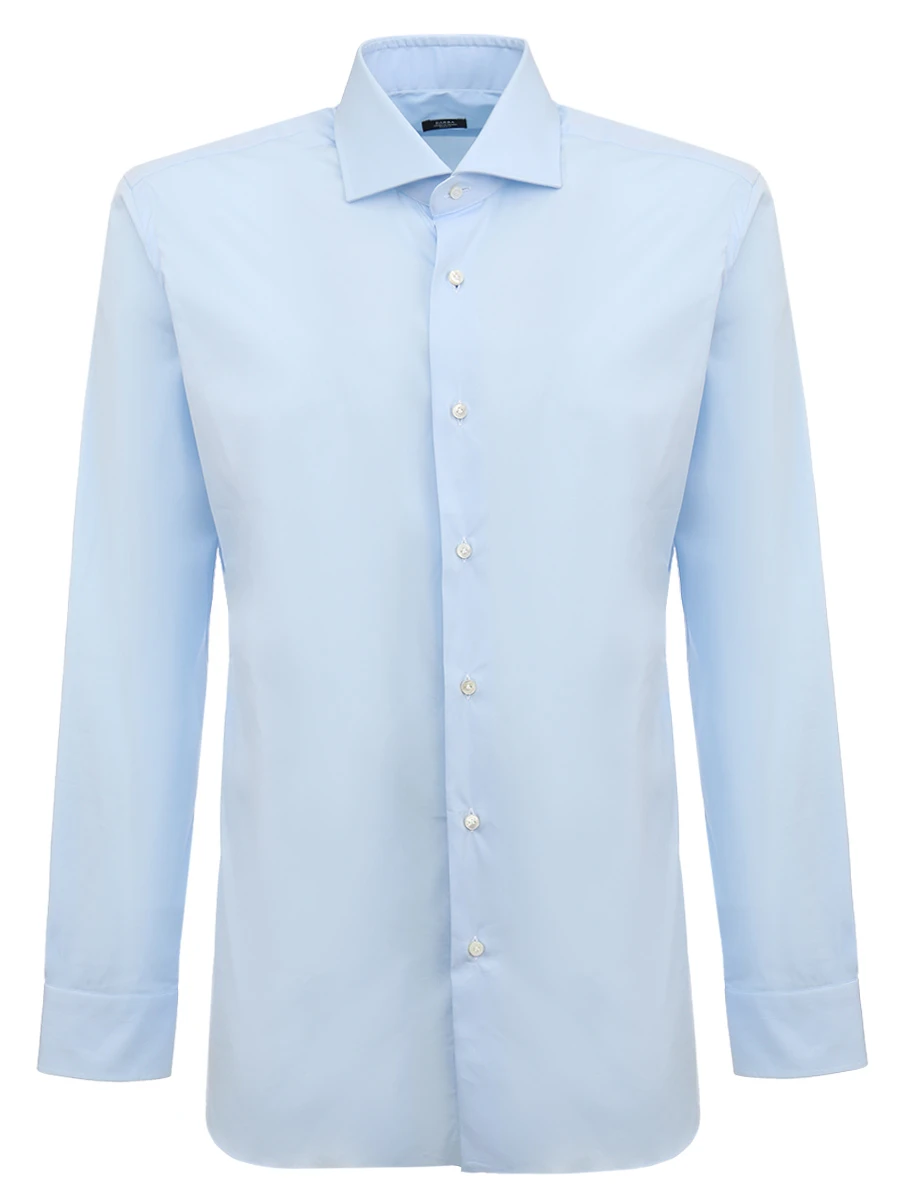 Хлопковая рубашка BARBA I1U132566001U, размер 52, цвет голубой - фото 1