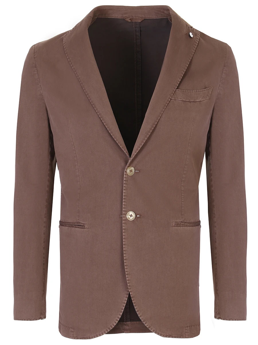 Однобортный пиджак L.B.M. 1911 85720/09 2805, размер 48, цвет коричневый 85720/09 2805 - фото 1