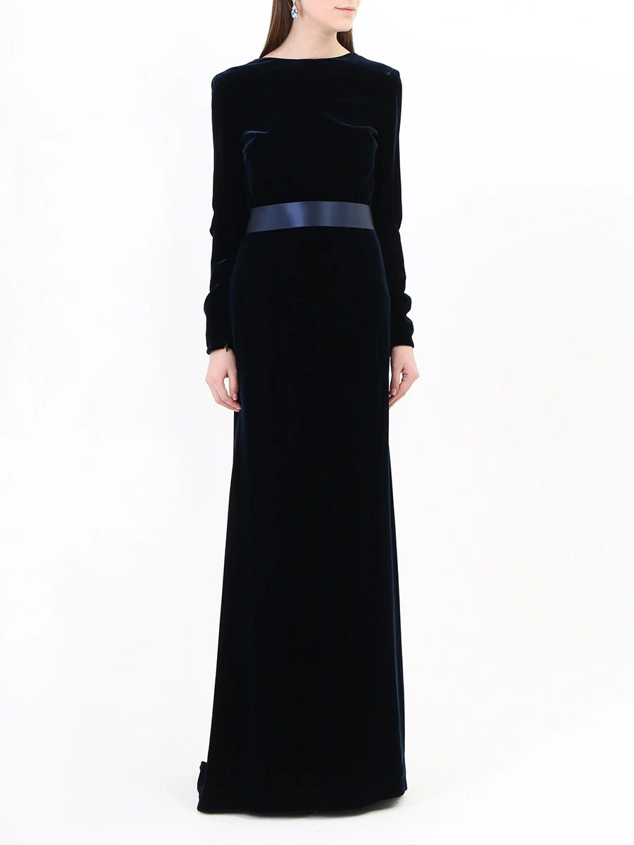 Платье с открытой спиной ALEXANDRE VAUTHIER DR7030307 т. Синий Синий  Фото 2