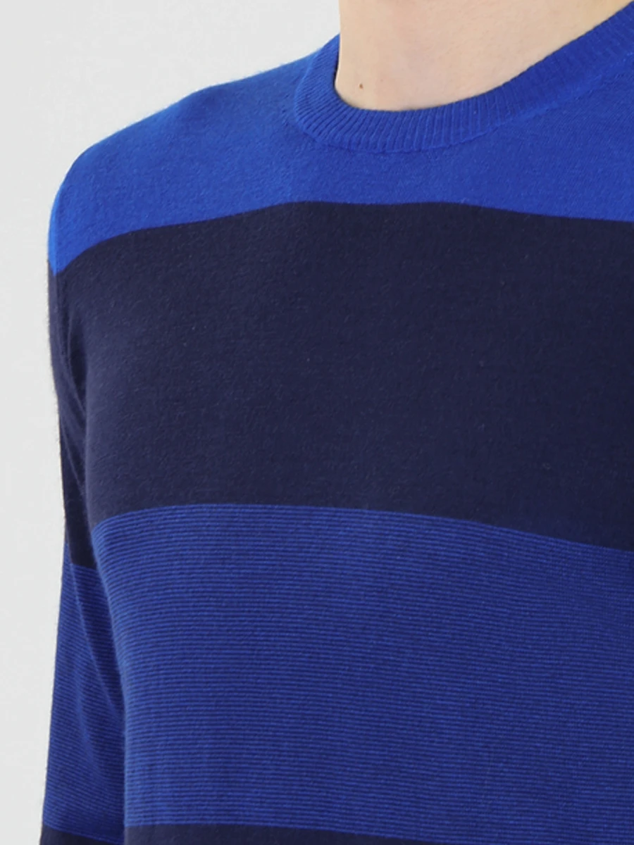 Кашемировый джемпер в полоску COLOMBO MA02539/полоска/син Полоска  Фото 5