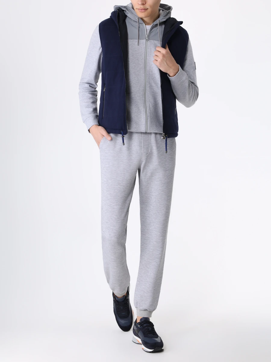 Брюки хлопковые KITON UW1138V0842A0100A Серый  Фото 2